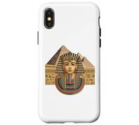 Pharaoh Tutankhamun Egypt History Pyramids Art Design Custodia per iPhone X/XS