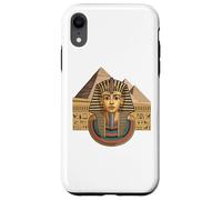 Pharaoh Tutankhamun Egypt History Pyramids Art Design Custodia per iPhone XR