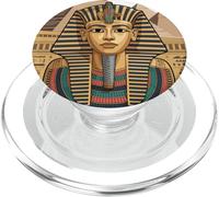 Pharaoh Tutankhamun Egypt History Pyramids Art Design PopSockets PopGrip per MagSafe