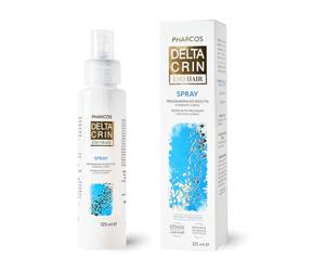 PHARCOS Deltacrin EsoHair Spray 125 ml - Prevenzione Diradamento, Ricrescita Naturale con esosomi e polinucleotidi - 3 mesi di trattamento