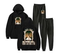 PHARCOYOU Alessi Rose Merch 2025 Tour Felpa con Cappuccio Pantaloni Jogger Set Due Pezzi Felpe+Pantaloni della Tuta Uomo Donna Outfit Set, Nero , 3XL