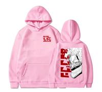 PHARCOYOU Dandadan Anime Okarun Felpa con cappuccio Giappone Manga Manica Lunga Streetwear Donna Uomo Felpa con cappuccio Harajuku Outfits, rosa, S