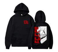 PHARCOYOU Dandadan Anime Okarun Felpa con cappuccio Giappone Manga Manica Lunga Streetwear Donna Uomo Felpa con cappuccio Harajuku Outfits, Nero , XL