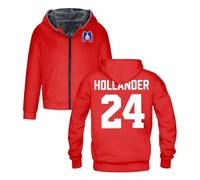 PHARCOYOU Hollander 24 Giacca con cappuccio Rivalry riscaldata parka manica lunga zip up felpa donna uomo capispalla cappotto, Rosso, 5XL