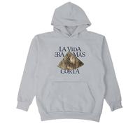 PHARCOYOU Milo J La Vida Era Mas Corta Album Felpa Con Cappuccio Manica Lunga Streetwear Donne Uomini Felpe Con Cappuccio, Grigio, L