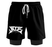 PHARCOYOU Stray Kids Dominate World Tour SKZ SweatShorts Donna Uomo 2 in 1 Pantaloncini da Corsa Unisex Outdoor Sportwear, Nero , XS