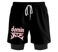 PHARCOYOU Stray Kids SKZ SweatShorts Dominate World Tour Donna Uomo 2 in 1 Pantaloncini da Corsa Trendy Outdoor Sportwear, Nero , M