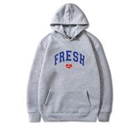 PHARCOYOU Sturniolo Triplets Fresh Love Felpa con cappuccio a maniche lunghe Streetwear Donna Uomo Felpe con cappuccio Vestiti alla moda, grigio, S