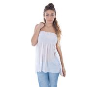 Phard Bianco Polyester Women Intimate Tank Top - M