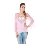 Phard Pink Silk Women Top - M