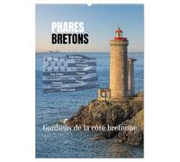 Phares Bretons Gardiens de la côte bretonne (Calendrier mural 2026 DIN A2 horizontal), CALVENDO calendrier mensuel: Un voyage à travers la Bretagne, le pays des phares