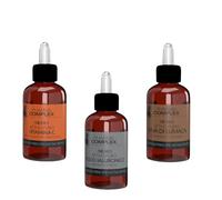 PHARMA COMPLEX Skincare Viso: Siero Acido Ialuronico, Vitamina C e Bava di Lumaca - Effetto Lifting, Idratante, Antirughe, Antimacchia (Kit 3 pezzi)