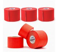 PHARMA+SPORT Nastro Kinesiologico PHYSIOKIN - Tape Professionale 5cm x 5m Elastico per Taping Neuromuscolare, Traspirante, 10 Colori Disponibili Sport, Riabilitazione e Fisioterapia (Rosso, 6, unità)