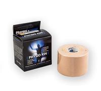 PHARMA+SPORT Nastro Kinesiologico PHYSIOKIN - Tape Professionale 5cm x 5m Elastico Taping Neuromuscolare, Traspirante, 10 Colori Sport, Riabilitazione e Fisioterapia (Beige, 1, unità)
