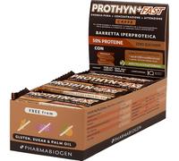 PHARMABIOGEN Prothyn+ Fast Barretta Iperproteica al Caffè - 15 Barrette da 40g - Senza Zuccheri, con Caffeina, Glutammina e Vitamina D