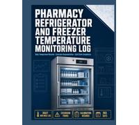 Pharmacy Refrigerator and Freezer Temperature Monitoring Log: Cold Chain | Excursion Documentation, Vaccine Storage, Calibration Logs, Equipment Maintenance, and Beyond-Use Date Assessment