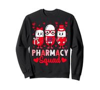 Pharmacy Squad Funny Valentine's Day Pharmacist Technician Felpa