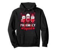 Pharmacy Squad Funny Valentine's Day Pharmacist Technician Felpa con Cappuccio
