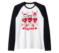 Pharmacy Squad Funny Valentine's Day Pharmacist Technician Maglia con Maniche Raglan