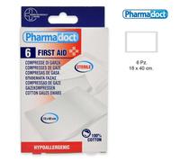 Pharmadoct 6 compresse di garza 18 x 40 cm sterile