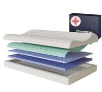 Pharmaflex Cervical - Cuscino Cervicale Memory Foam Letto per Dormire 60x40 Ortopedico e Ergonomico, Morbido Supporto a 5 Strati Allevia Dolori, Guanciale Medico Fresco, Antiacaro e Anallergico