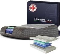 Pharmaflex Cervical - Cuscino Cervicale Memory Foam Letto per Dormire 71x42 Ortopedico e Ergonomico, Morbido Supporto a 5 Strati Allevia Dolori, Guanciale Medico Fresco, Antiacaro e Anallergico