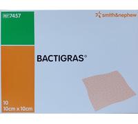 Pharmaidea 30982 Bactigras Medicazione Sterile, 10 Pezzi, 10 x 10 cm