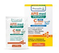 Pharmalife Research APIS med Propoli - C Flu 1000 Integratore Stati Influenzali, 14 bustine