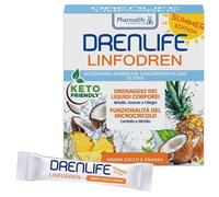 Pharmalife Research Drenlife Linfodren Summer Edition Integratore per drenaggio e microcircolo, 30 stick