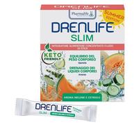 Pharmalife Research Drenlife Slim Summer Edition Integratore drenante e snellente, 30 stick