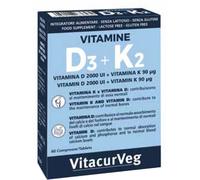 Pharmalife Integratore Vitacurveg Vitamine D3+K2 - 60 compresse