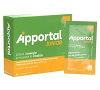 PHARMANUTRA SpA APPORTAL JUNIOR 14 BUSTINE DA 7,5 G GUSTO ARANCIA E PASSION FRUIT CON FRUTTOSIO SENZA GLUTINE SENZA LATTOSIO