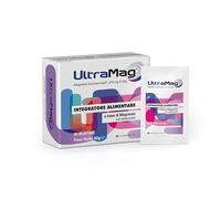 Pharmanutra UltraMag®, Integratore di Magnesio Sucrosomiale® 375 mg, Alto assorbimento, Alta tollerabilità, Riduce stress e affaticamento, Stanchezza fisica e mentale, Senza glutine, 20 bustine