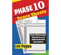 Phase 10 Score Sheets: The Perfect Companion for Every Game Night! | phase 10 accessories for players