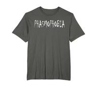 Phasmophobia Paura Fantasmi Halloween Horror Phasmofobia Maglietta