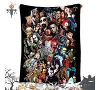 PHASZ Coperta Film Horror, Coperta per Halloween, Coperta di Halloween Horror Movie Theme Coperta di Natale, Flannel Blankets, Coperta per Divano, Decorazione per La Casa
