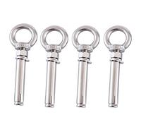 PHasz Golfare di Ancoraggio Ad Espansione per Anello M10 da 4 Pezzi, Vite di Espansione in Acciaio Inossidabile 304 Adatta per Muro di Mattoni di Cemento,M10x100mm