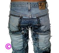 Phat Beach Club Gonna Hipster Patchwork Jeans SEVEN STAR MISS G 29/32 D:38