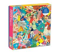 Vintage Paper Dolls 1000 Piece Puzzle in Square Box by Galison