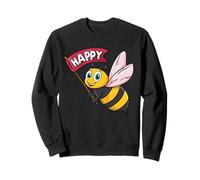 @PhatDaddE - Bee Happy Bee a tema umoristico Adulti Bambini divertente Felpa