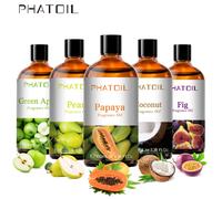Phatoil 100ml Oli profumati al mirtillo per candele Creazione di sapone Aroma fai da te Pesca Lime Fragola Mango Ciliegia Anguria Figma Pera