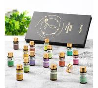 PHATOIL oli essenziali 15 pezzi Set regalo per diffusore lavanda eucalipto gelsomino arancia dolce menta piperita vaniglia 5ml oli aromatici