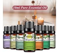 PHATOIL Olio Essenziale Vegetale Naturale 10ml Eucalipto Lavanda Bergamotto Vaniglia Menta Piperita 1PCS Aroma Oli Essenziali Per Diffusore