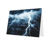 PHAYAH 10 fogli di biglietti per le vacanze del mare corallo fulmine, buste bianche, adatte come biglietti di invito per matrimoni e feste