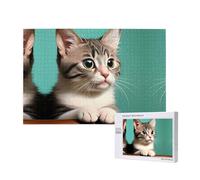 Phayah 1000 Pezzi Adulti Puzzle Bambini Puzzle In Legno Giocattolo Kit FAI DA TE Decorazione Domestica 75x50cm Un Modello Gatto Curioso