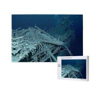 Phayah 1000 Pezzi di Puzzle Adulti Bambini Puzzle di Legno Giocattolo FAI DA TE Kit Home Decor 75x50cm Naufragio Sotto Il Modello Mare