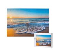 Phayah 1000 Pezzi Puzzle Adulti Bambini Puzzle In Legno Giocattolo Kit FAI DA TE Decorazione Domestica 75x50cm Onde Dopo Il Crepuscolo Modello