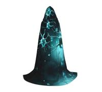 PHAYAH A Few Nerve Cells Pattern Poncho con cappuccio Unisex Natale Felpa con cappuccio per Cosplay Halloween Costume Party Masquerade Small