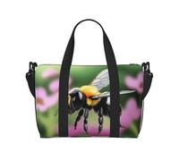 Phayah A Little Bee Borsone da viaggio Weekender Pernottamento Palestra Tote per Donne Ragazze Borsa a Tracolla Allenamento Impermeabile, Nero , Taglia unica
