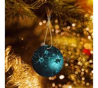 Phayah A Poche Cellule Nervose Modello Hristmas Ceramica Rotondo Ciondolo Albero di Natale Ornamenti Homefor Incontri Decorazione
